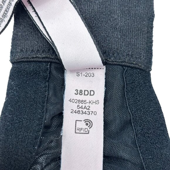 Victorias Secret Dream Angels Push-Up Bra 38DD Black Lace Adjustable Straps Unde - Picture 6 of 10